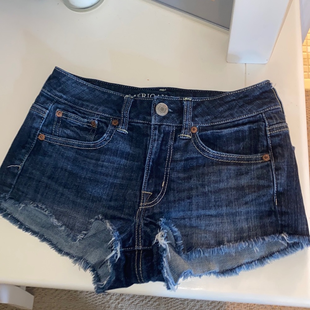 American Eagle Size 0 Stretch Denim Shorts